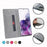 VILI DMX Cross Texture Card Holder Stand Leather Cover Shell for Samsung Galaxy S20 Plus - Grey - 3