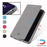 VILI DMX Cross Texture Card Holder Stand Leather Cover Shell for Samsung Galaxy S20 Plus - Grey - 4