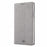 VILI DMX Cross Texture Card Holder Stand Leather Cover Shell for Samsung Galaxy S20 Plus - Grey - 6