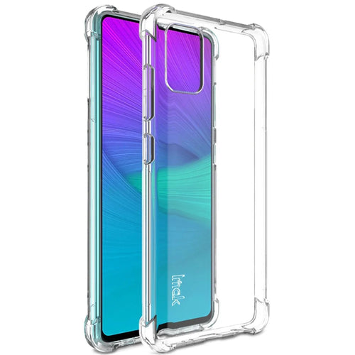 IMAK Anti-drop Soft TPU Phone Cover with Screen Protective Film for Samsung Galaxy A71 - Transparent - 1