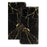 Pattern Printing PU Leather Wallet Stand Cell Phone Shell for Samsung Galaxy A51 - Black Marble - 2