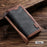 Vintage Splicing Style Wallet Stand Leather Phone Shell for Samsung Galaxy S10 - Grey - 7