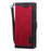Vintage Splicing Leather Phone Shell with Wallet Stand for Samsung Galaxy S20 4G/S20 5G - Red - 4