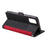 Vintage Splicing Leather Phone Shell with Wallet Stand for Samsung Galaxy S20 4G/S20 5G - Red - 6