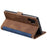 Retro Splicing Leather Phone Covering for Samsung Galaxy Note 10 Pro - Blue - 7