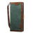 Vintage Splicing Style Wallet Stand Leather Flip Phone Case for Samsung Galaxy A20s  - Green - 4