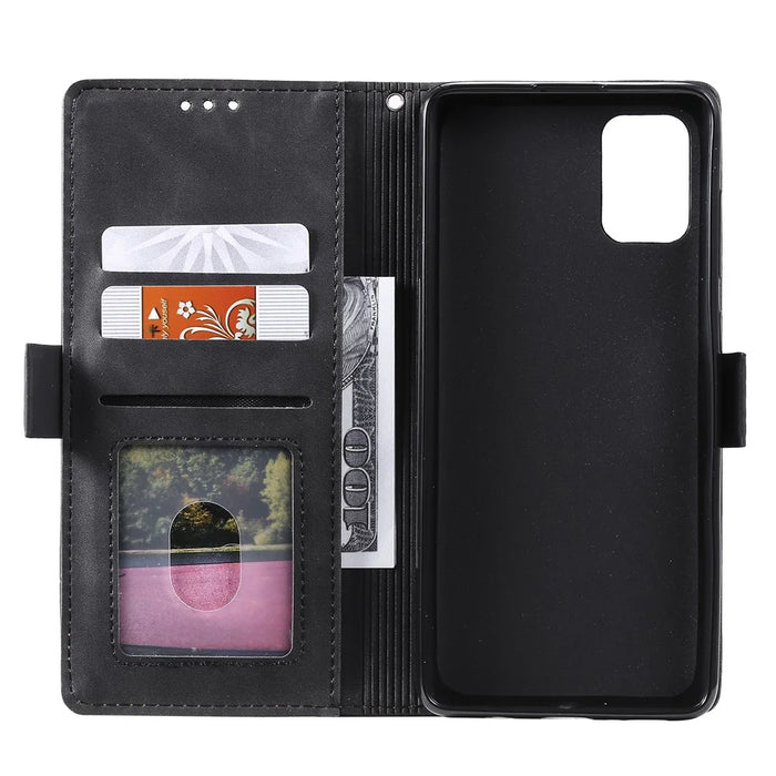 Retro Surface Splicing Leather Shell for Samsung Galaxy A81/ Note 10 Lite - Red - 7