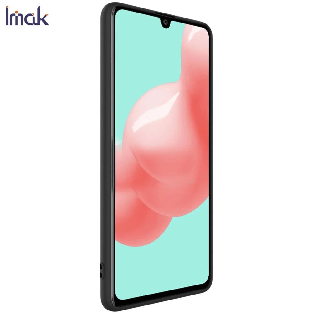IMAK UC-1 Series Matte TPU Soft Phone Case for Samsung Galaxy A41 (Global Version) - Black - 3