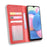 Vintage Style Leather Wallet Stand Phone Shell for Samsung Galaxy A41 - Red - 4