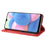 Vintage Style Leather Wallet Stand Phone Shell for Samsung Galaxy A41 - Red - 5