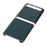Anti-Drop Genuine Leather Coated PC Cell Phone Back Cover Shell for Samsung Galaxy Z Flip - Green - 2