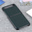 Anti-Drop Genuine Leather Coated PC Cell Phone Back Cover Shell for Samsung Galaxy Z Flip - Green - 3
