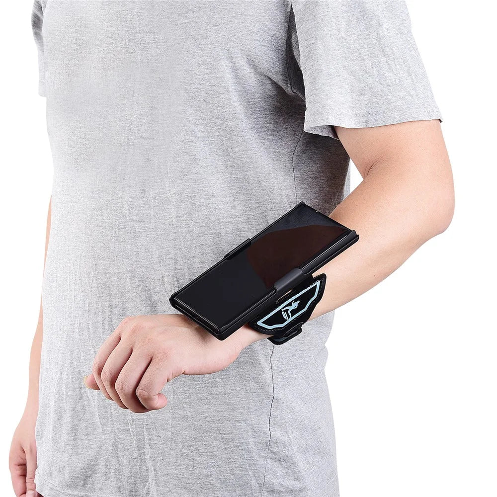 Nylon Sport Wristband Woven Skin PC Case with Kickstand Phone Cover for Samsung Galaxy S20 Ultra - 4