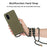 Wheat Straw TPU Phone Case with Hand Strap for Samsung Galaxy S20 4G/S20 5G - Green - 3
