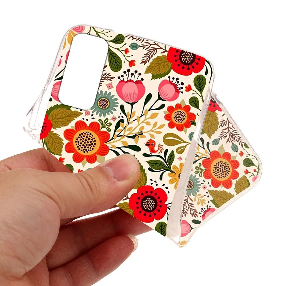 Printing Surface Unique TPU Case for Samsung Galaxy S20 4G/S20 5G - Vivid Flowers - 2