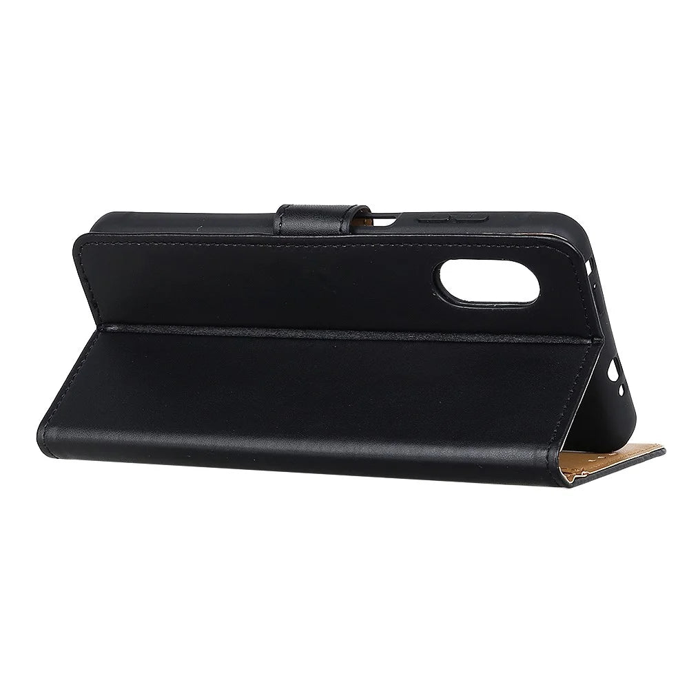Wallet Stand PU Leather Cell Phone Cover for Samsung Galaxy Xcover Pro - Black - 4