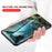 Marble Pattern Tempered Glass Case PC TPU Hybrid Shell for Samsung Galaxy A41 (Global Version) - Emerald - 3
