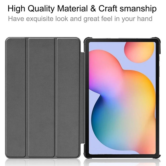 Pattern Printing Tri-fold Stand Leather Tablet Shell for Samsung Galaxy Tab S6 Lite (2024) / (2022) / (2020) - Eiffel Tower - 5