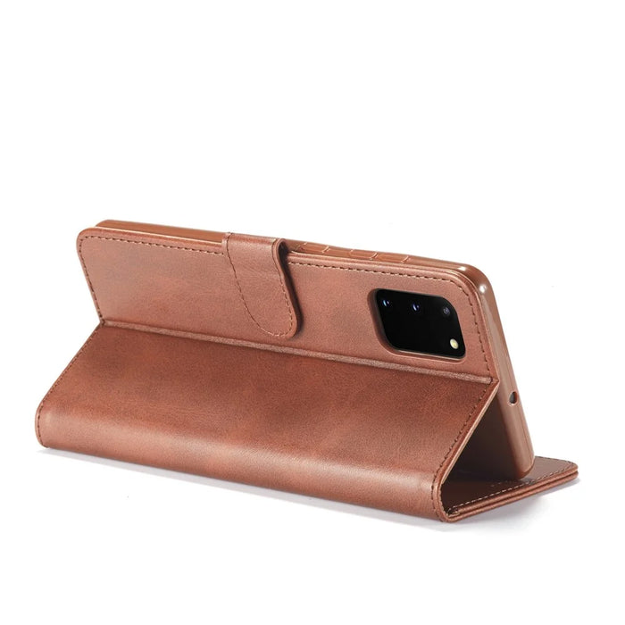 LC.IMEEKE Leather Wallet Case for Samsung Galaxy A91/S10 Lite - Coffee - 7
