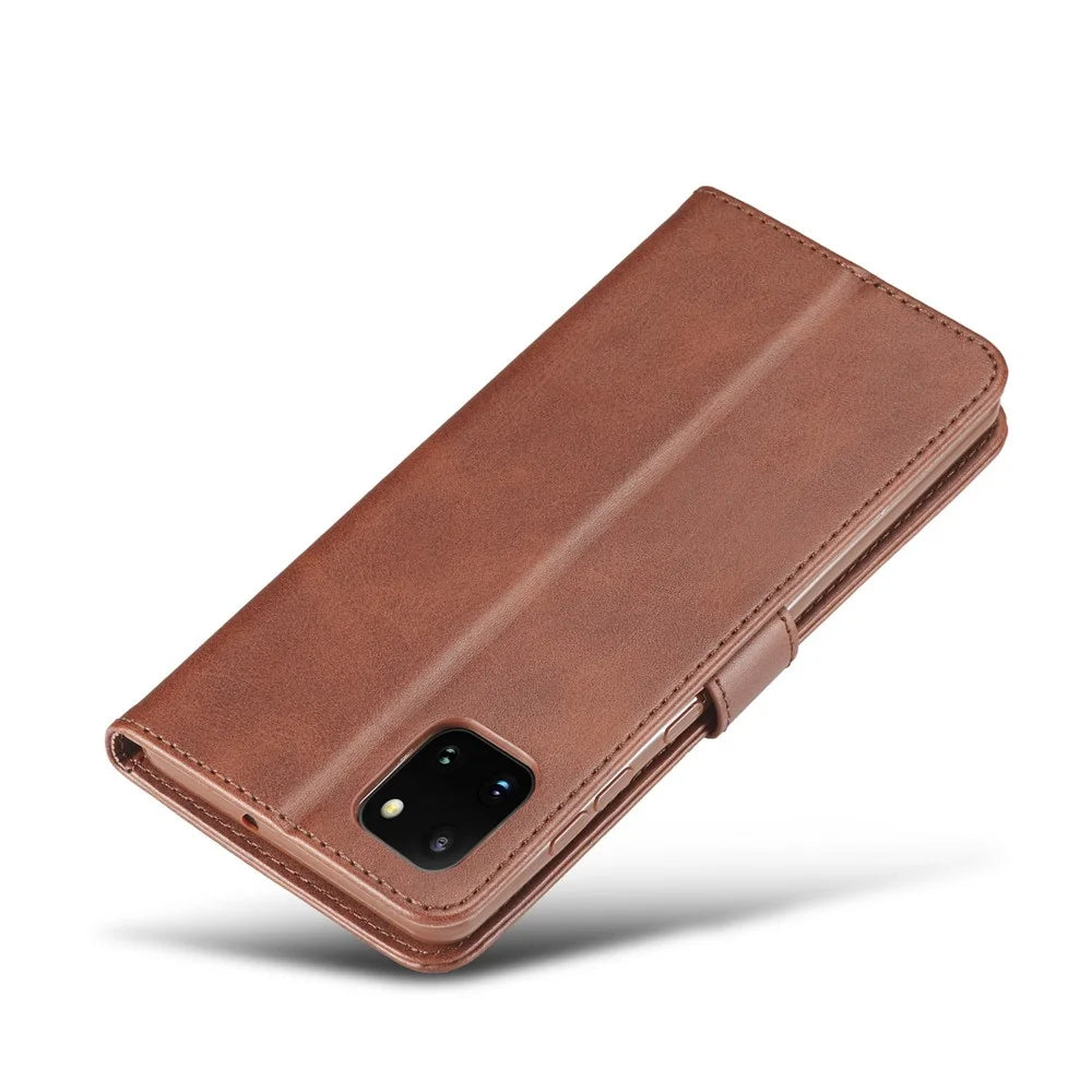 LC.IMEEKE Leather Wallet Stand Case for Samsung Galaxy A81/Note 10 Lite - Coffee - 5