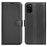 Litchi Texture PU Leather Magnetic Flip Stand Wallet Phone Case for Galaxy A41 (Global Version) - Black - 1