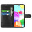 Litchi Texture PU Leather Magnetic Flip Stand Wallet Phone Case for Galaxy A41 (Global Version) - Black - 2