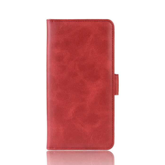 Magnetic PU Leather Wallet Flip Phone Shell for Samsung Galaxy A41 - Red - 2