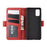 Magnetic PU Leather Wallet Flip Phone Shell for Samsung Galaxy A41 - Red - 3