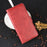 Magnetic PU Leather Wallet Flip Phone Shell for Samsung Galaxy A41 - Red - 7