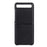 Litchi Texture Genuine Leather Skin Coated PC Cell Phone Case for Samsung Galaxy Z Flip - Black - 1