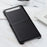 Litchi Texture Genuine Leather Skin Coated PC Cell Phone Case for Samsung Galaxy Z Flip - Black - 2