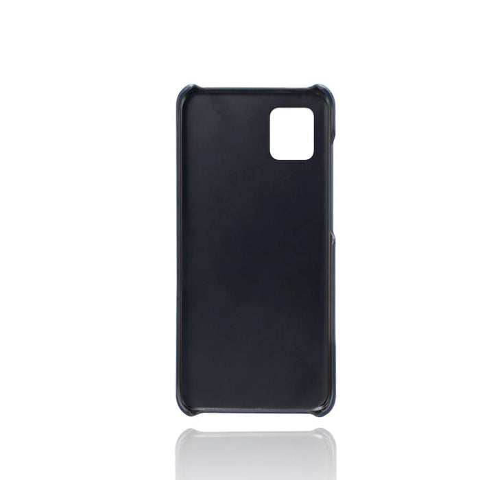 Double Card Slots PU Leather Coated PC Case for Samsung Galaxy A81 / Note 10 Lite - Blue - 3