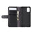 For Samsung Galaxy A41 (Global) Phone Cases Genuine Split Leather Wallet Mobile Cover Stand - Black - 5