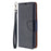Litchi Skin with Wallet Leather Stand Case for Samsung Galaxy A41 (Global Version) - Black - 2