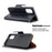Litchi Skin with Wallet Leather Stand Case for Samsung Galaxy A41 (Global Version) - Black - 5