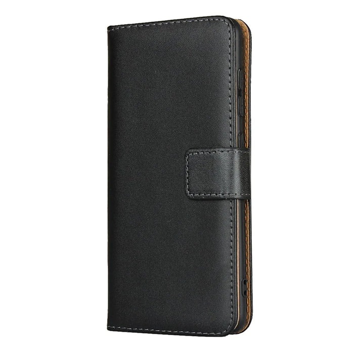Full Coverage Genuine Leather Shell with Stand Wallet Protective Case for Samsung Galaxy A41 (Global Version) - 3