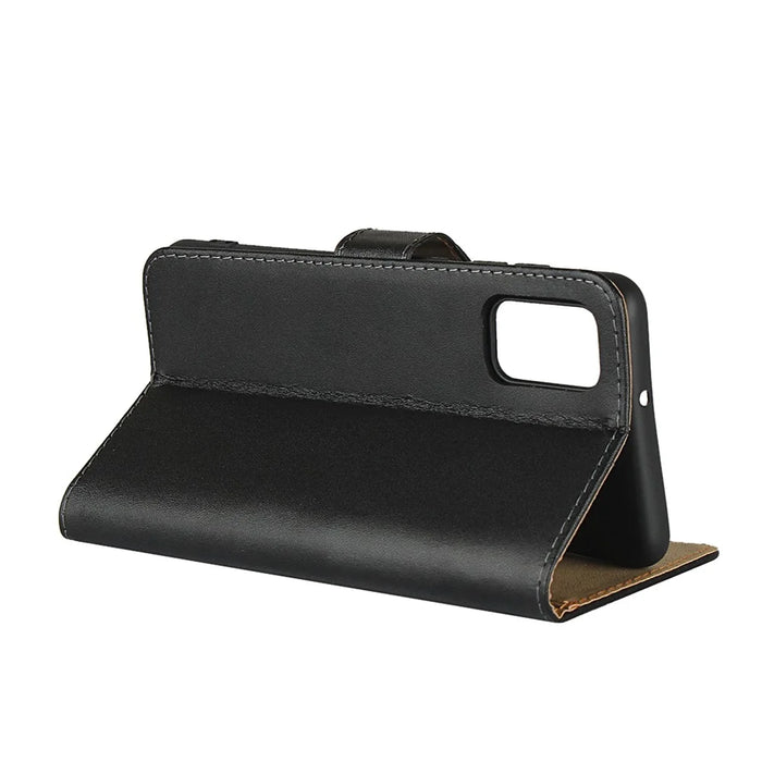 Full Coverage Genuine Leather Shell with Stand Wallet Protective Case for Samsung Galaxy A41 (Global Version) - 6