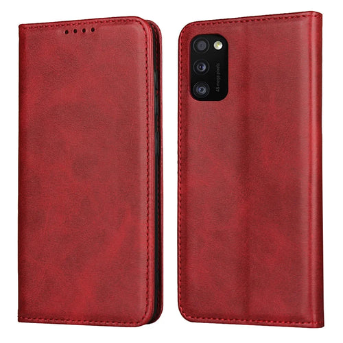 Auto-absorbed Leather Cell Phone Shell for Samsung Galaxy A41 (Global Version) Cell Phone Accessory - Red - 1