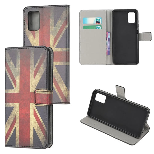 Pattern Printing Wallet Leather Phone Case for Samsung Galaxy A41 (Global Version) - UK Flag - 1