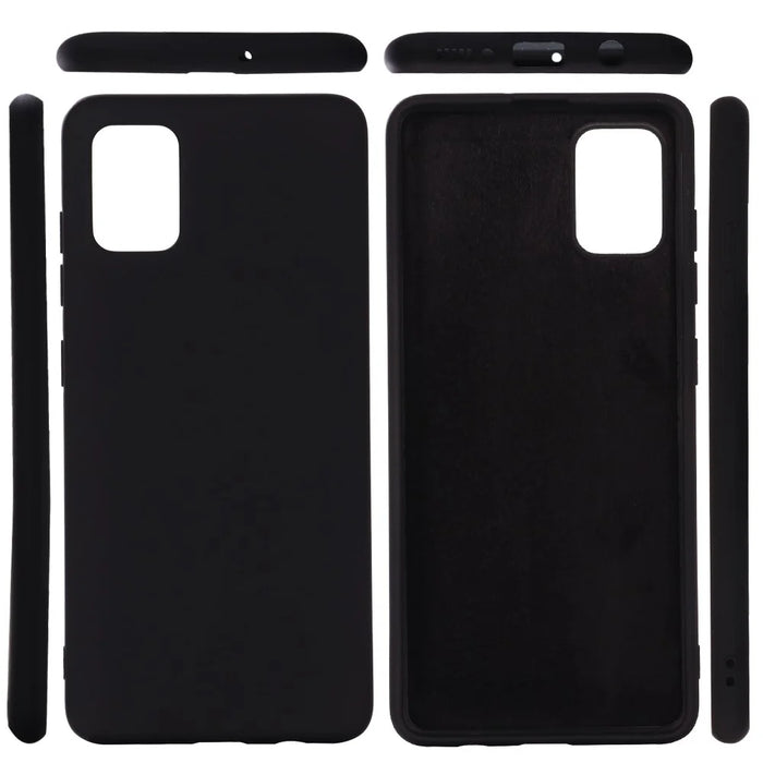 Shockproof Liquid Silicone Cover Phone Case for Samsung Galaxy A41 (Global Version) - Black - 2