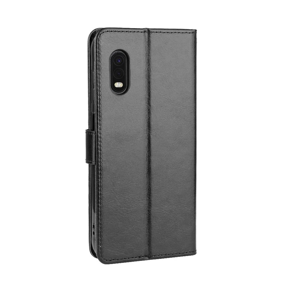 Crazy Horse Skin Unique Design PU Leather Shell for Samsung Galaxy Xcover Pro - Black - 7
