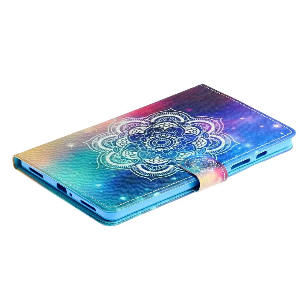 Pattern Printing Card Slots Flip Leather Tablet Cover for Samsung Galaxy Tab S6 Lite (2020) P610 P615 / (2022) / (2024) - Style A - 3