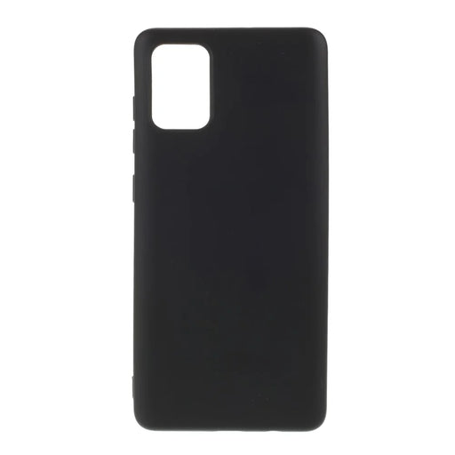 X-LEVEL Dynamic Series Liquid Silicone Soft Cover Phone Shell for Samsung Galaxy A71 SM-A715 - Black - 1