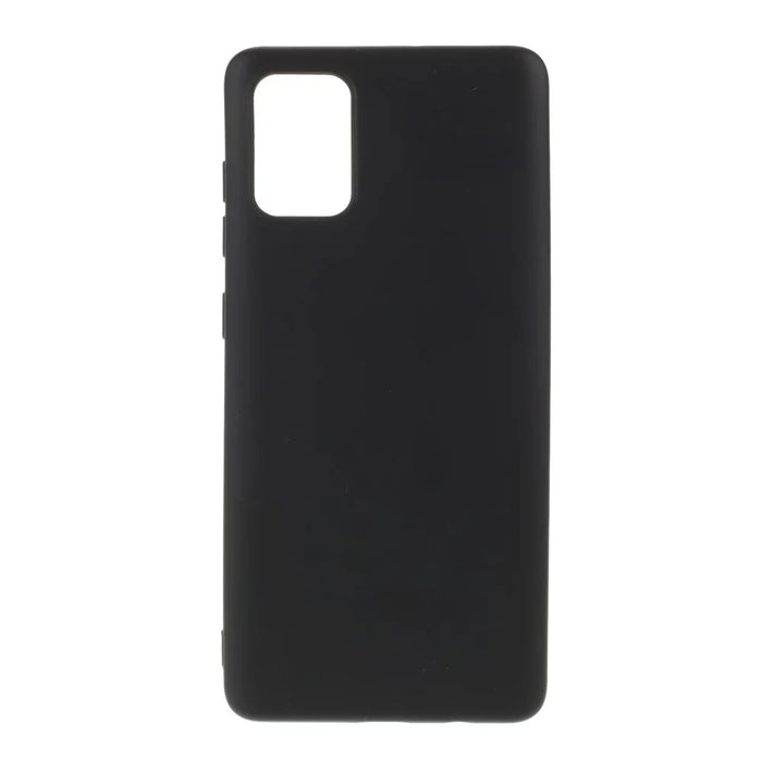 X-LEVEL Dynamic Series Liquid Silicone Soft Cover Phone Shell for Samsung Galaxy A71 SM-A715 - Black - 1