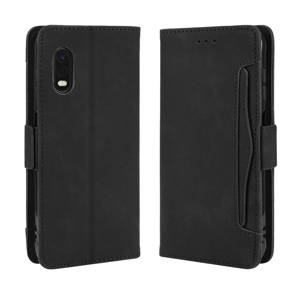 Wallet Leather Stand Case for Samsung Galaxy Xcover Pro - Black - 2
