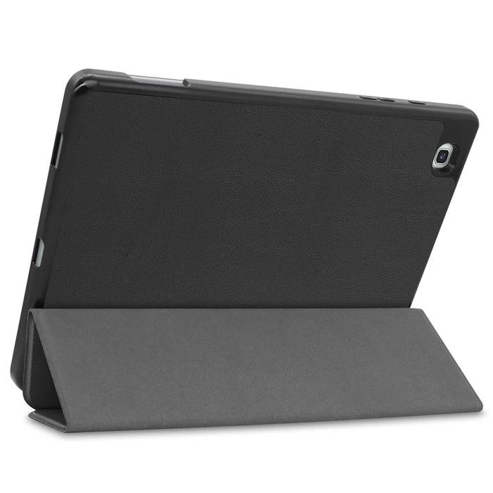 Tri-Fold Stand Cover for Samsung Galaxy Tab S6 Lite (2024) / (2022) / (2020) Leather Tablet Case with Pen Slot - Black - 6