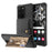 Wallet Kickstand Leather Coated TPU Cover Built-in Magnetic Sheet for Samsung Galaxy S20 Plus/S20 Plus 5G - Black - 1