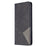 Geometric Pattern Auto-Absorbed Leather Cover with Card Slots for Samsung Galaxy A11 (EU Version) / M11 - Black - 7