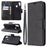Wallet Leather Stand Case for Samsung Galaxy A11 (EU Version)/M11 - Black - 1
