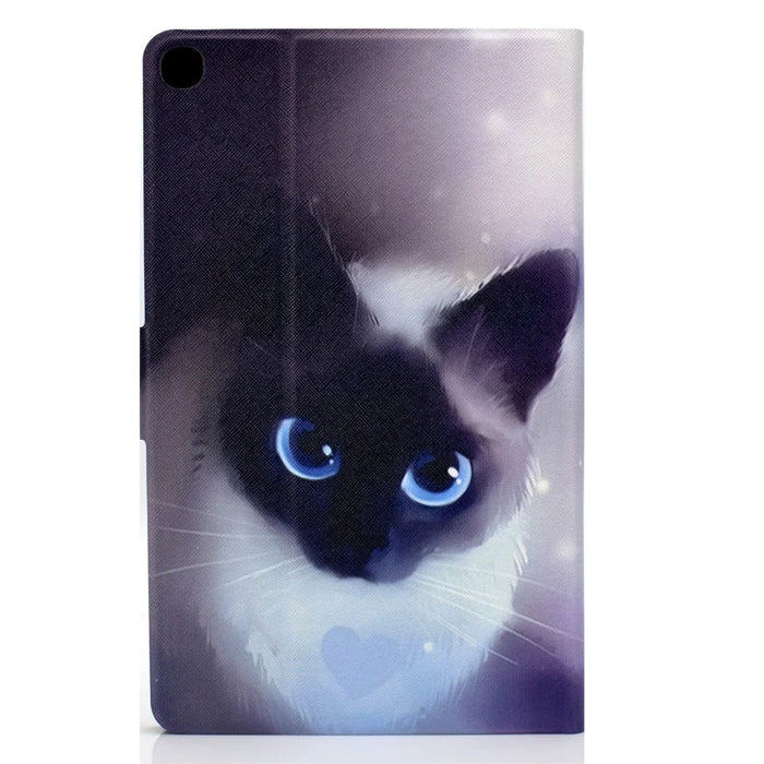 Pattern Printing Leather Stand Tablet Cover for Samsung Galaxy Tab S6 Lite (2020) P610 P615 / (2022) / (2024) - Cat - 3
